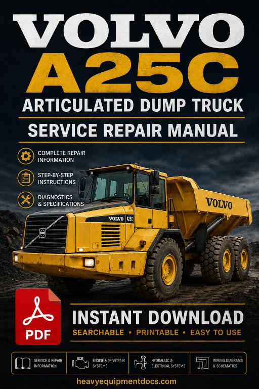 Volvo A25C Articulated Dump Truck Service Repair Manual