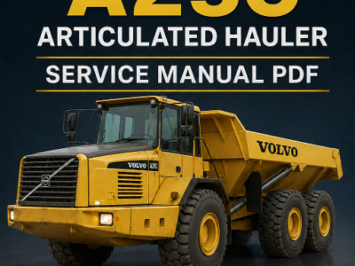 Volvo A25C service manual PDF cover page