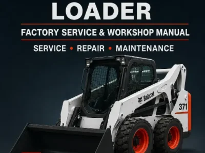 Bobcat 371 Loader factory service manual PDF cover
