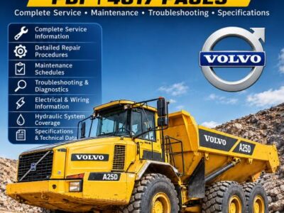 Volvo A25D service repair manual PDF cover