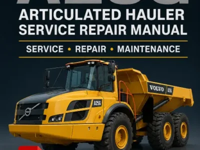 Volvo A25G Articulated Hauler service repair manual PDF cover