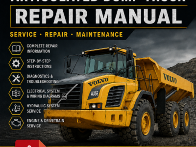 Volvo A35E FS Articulated Dump Truck service repair manual PDF cover