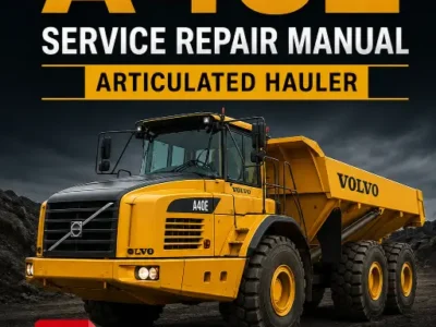 Volvo A40E Articulated Hauler service repair manual cover