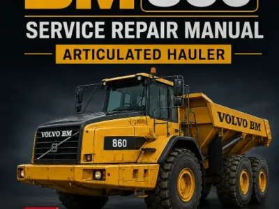Volvo BM 860 Articulated Hauler service repair manual PDF cover