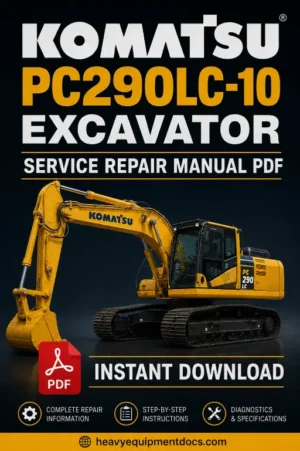 Komatsu PC290LC-10 service repair manual PDF cover