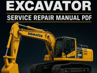 Komatsu PC490LC-11 service repair manual PDF cover