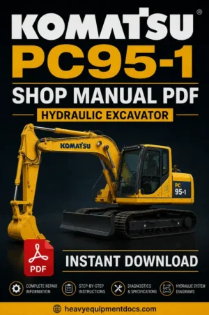 Komatsu PC95-1 shop manual PDF cover