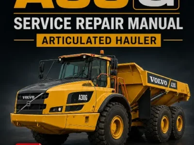 Volvo A30G Articulated Hauler service repair manual PDF cover