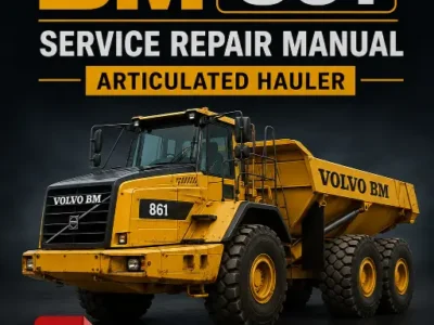 Volvo BM 861 Articulated Hauler service repair manual cover